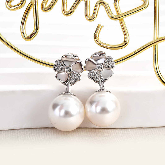 Pearl Earrings - Silver